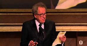 Geoffrey Rush honors Angela Lansbury at the 2013 Governors Awards