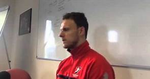 Cheltenham Town goalkeeper Trevor Carson ahead of Northampton Town away