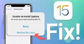 Unable to Install Update iOS 15 & iOS 16? Here is the Fix