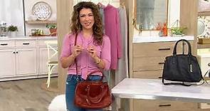 American Leather Co. Lavina Convertible Leather Satchel on QVC
