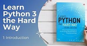 Learn Python 3 the Hard Way - Introduction