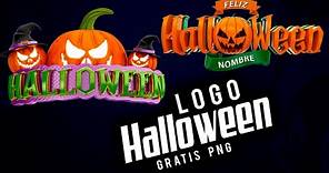 Logo Halloween en 3D Gratis en PNG