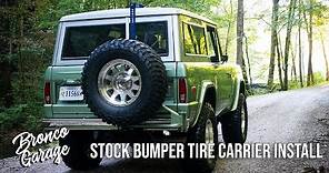 James Duff Heavy Duty Stock Bumper Tire Carrier Install