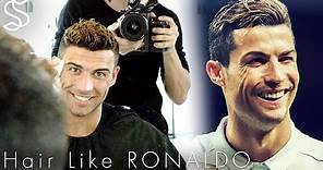 Cristiano Ronaldo hairstyle with color bleach