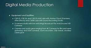 Major Overview: Digital Media Production