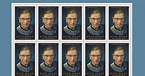 Forever stamp honors Ruth Bader Ginsburg