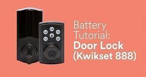 Battery Tutorial: Smart Lock (Kwikset 888)