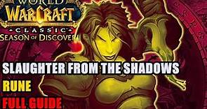 Slaughter from the Shadows Rune Guide WoW - Agamand Relic Coffer Key