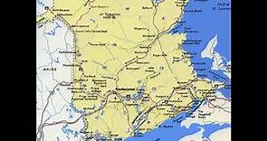 map of New Brunswick Canada