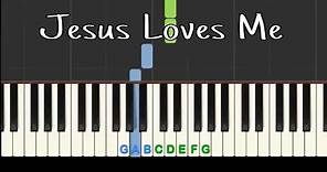 Jesus Loves Me: easy piano tutorial with free sheet music