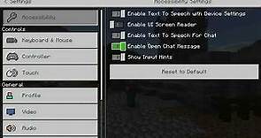 Minecraft: Education Edition - Account Settings and Accessibility