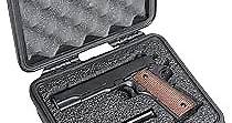 Case Club 1911 & 6 Magazine Pre-Cut Heavy Duty Waterproof Pistol Case (Accommodates under barrel attachment)