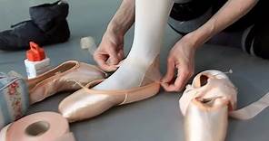 How ballet dancers prepare pointe shoes for performance