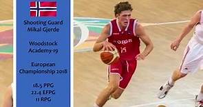 Highlights Mikal Gjerde - European Championship Basketball 2018