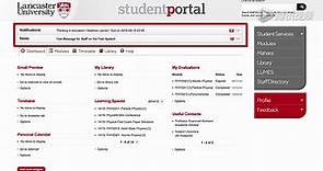 Lancaster University Online Student Portal