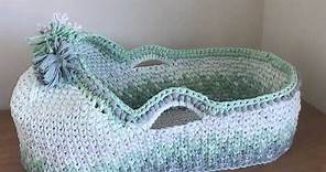 Moses basket Part 1: The base | How to make an oval in crochet