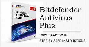 Bitdefender Antivirus Plus How to Activate
