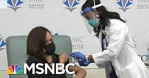 Kamala Harris Receives Covid-19 Vaccine | MSNBC