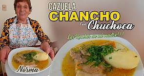 CAZUELA ANTIGUA ,DE CHANCO CON CHUCHOCA !!!