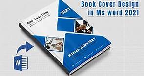 How to Create Book Cover Page in Ms word 2019 || Book Cover Design in Ms Word || design book cover