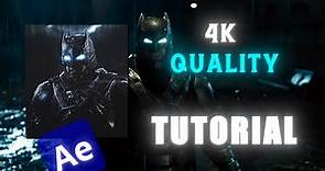 4K QUALITY tutorial | After Effects + Topaz Video Enhance