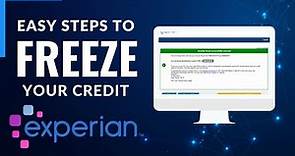 How to Experian Credit Freeze !