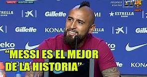 Rueda de Prensa de Arturo Vidal: Presentación en Barcelona