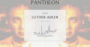 Luther Adler Biography - American actor (1903–1984)