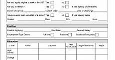 Fillable Form Job Application Template | PDFRun