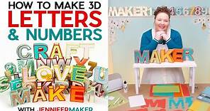 How to Make 3D Letters from Paper + Storage for Gifts & Decorations!