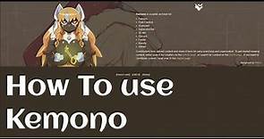 How to use Kemono