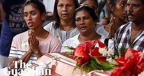 Moment of silence and memorial services held for Sri Lanka church blast victims