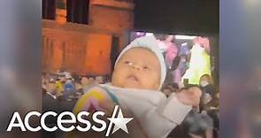 Dwayne 'The Rock' Johnson Holds Baby Who Crowd Surfed To Him