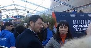 Andrea Giambruno, ex compagno della premier Giorgia Meloni, a sorpresa ad Atreju