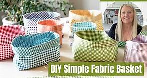 DIY Simple Fabric Basket