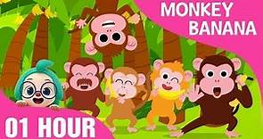 Monkey Banana Dance | Along and Dance | 01 hours Non Stop - Songs for Children