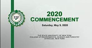 SUNY-ESF 2020 Commencement