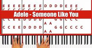 Someone Like You Piano: Adele Someone Like You Piano Tutorial!