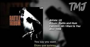 Letra Traducida All I Want Is You de U2