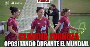 Claudia Zornoza, 32 años y opositando durante el Mundial femenino