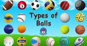 20 Types of Balls | Ball Vocabulary | Names of Sports Balls | Different Types of Balls | Ball Names
