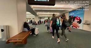 Airplane to Baggage to Rental Car at Orlando International Airport (Jun 14, 2021)