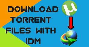 How To Download Torrent Files With IDM