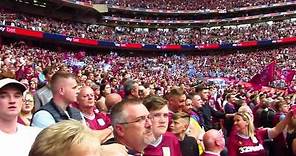 SALLY CAN WAIT OASIS Wembley 2019 ASTON VILLA vs Derby County