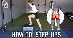 How to Perform Step Ups (Glute Focused) | How to Target & Grow Bigger Glutes