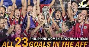 FILIPINAS ALL 23 GOALS in the Historic AFF Women's Championship 2022