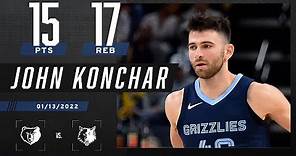 John Konchar gets JITTY with MONSTER 15 PTS & 17 REB double-double 💪