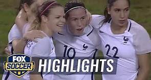 Camille Abily makes it 3-0 for France against USA | 2017 SheBelieves Cup Highlights