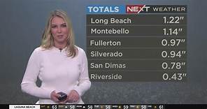 Rainfall totals throughout SoCal