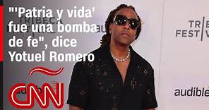 Yotuel Romero: La canción "Patria y vida” fue “una bomba de fe" para Cuba